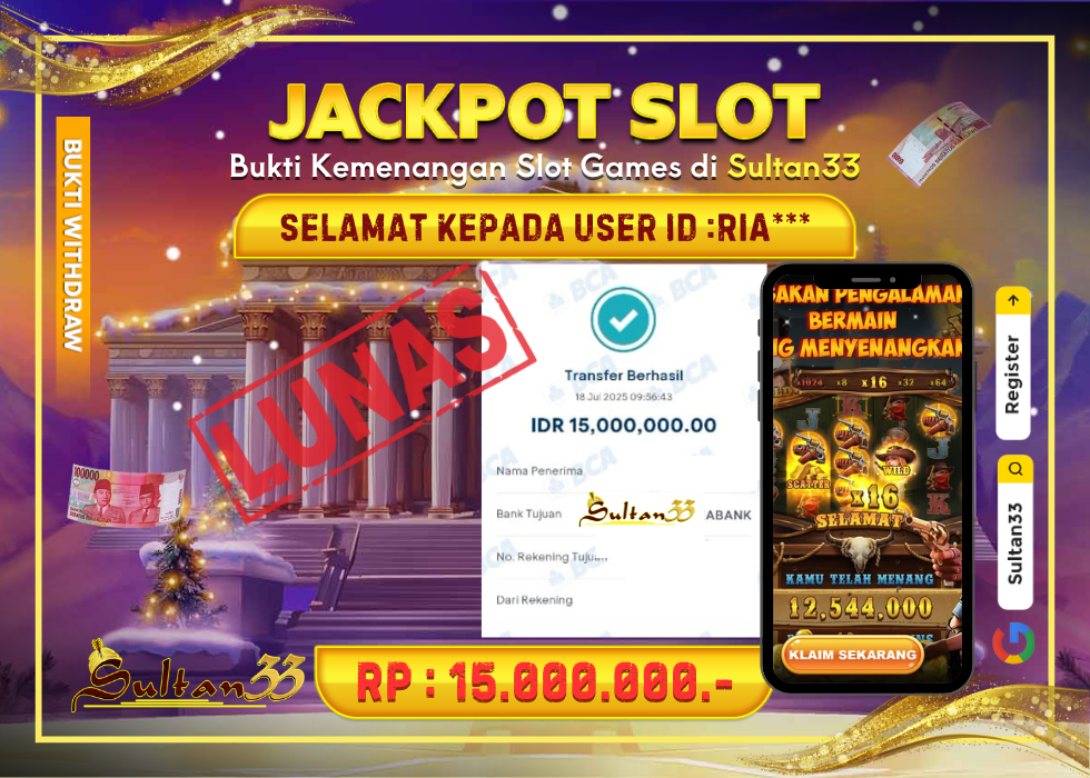 JACKPOT SLOT PG SOFT WILD BOUNTY RP.15.000.000,- LUNAS DI SULTAN33!